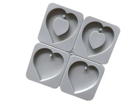 Molde placa aromatica 4 corazones 